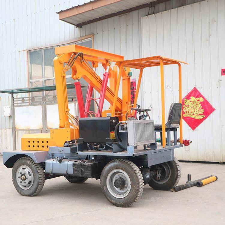 Small Guardrail Pile Driver