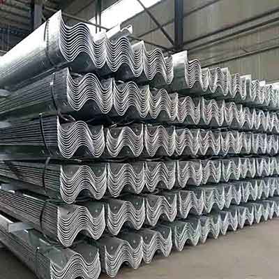 What raw materials are the high-quality guardrail beam made of?